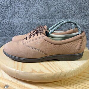SAS Shoes Walk Easy Oxford Womens Size 9 Slim Brown Suede Comfort Sneaker